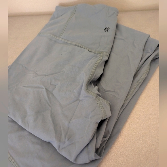 Athleta Elation High Rise Flare Pants Grey/Blue Women's Size Medium - Picture 2 of 10